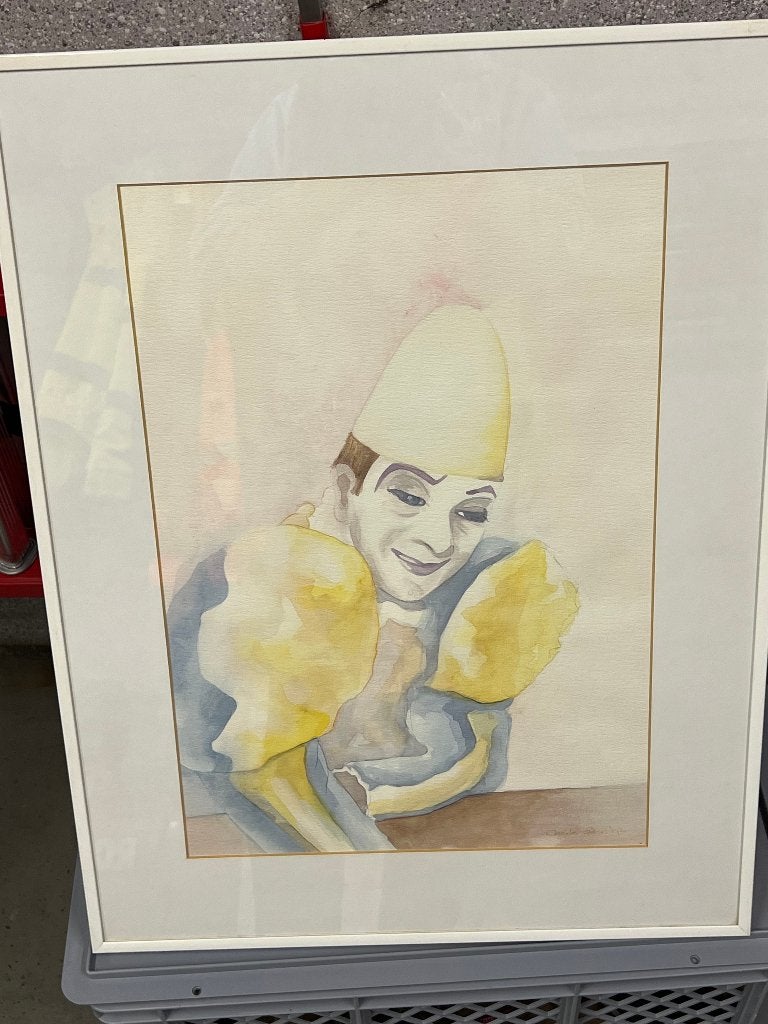 schilderijen, Antiek en Kunst, Kunst | Schilderijen | Modern, Ophalen, Figuren, Ingelijst, Overige materialen