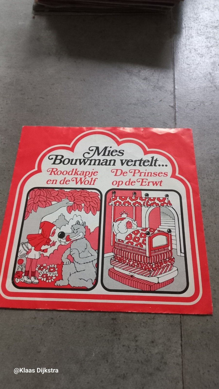 Flexisingle Mies Bouwman vertelt: Roodkapje en De Prinses op, Cd's en Dvd's, Ophalen of Verzenden