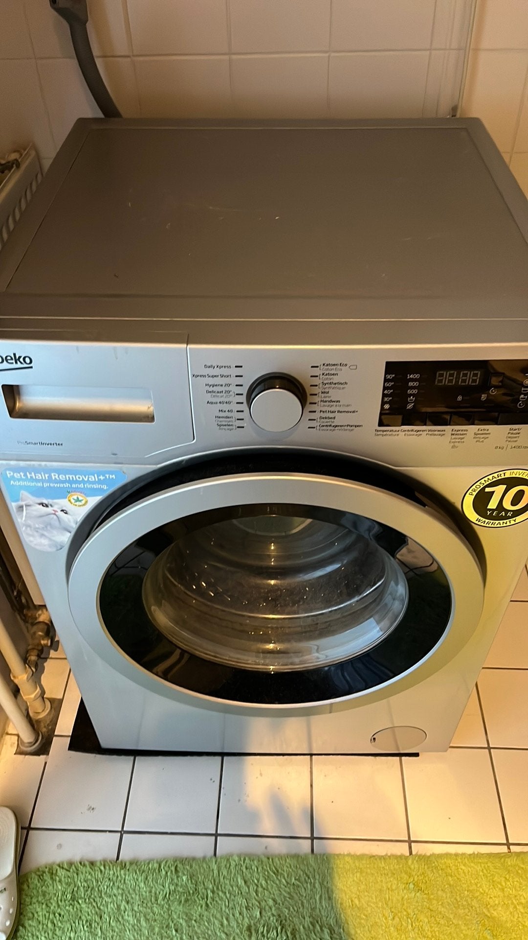 Beko wasmachine WTC 8733XSOS, Ophalen, 1200 tot 1600 toeren, Gebruikt, 8 tot 10 kg