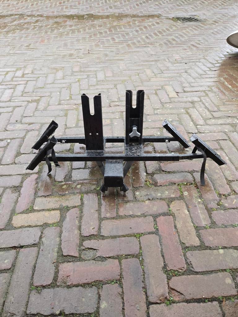 Q-CAR Trekhaakdrager voor 2 fietsen - Made in Holland, Ophalen of Verzenden, 2 fietsen, Gebruikt, Trekhaakdrager