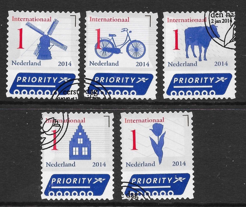 Nvph 3150-54 gebruikt cw 6,00, Ophalen of Verzenden