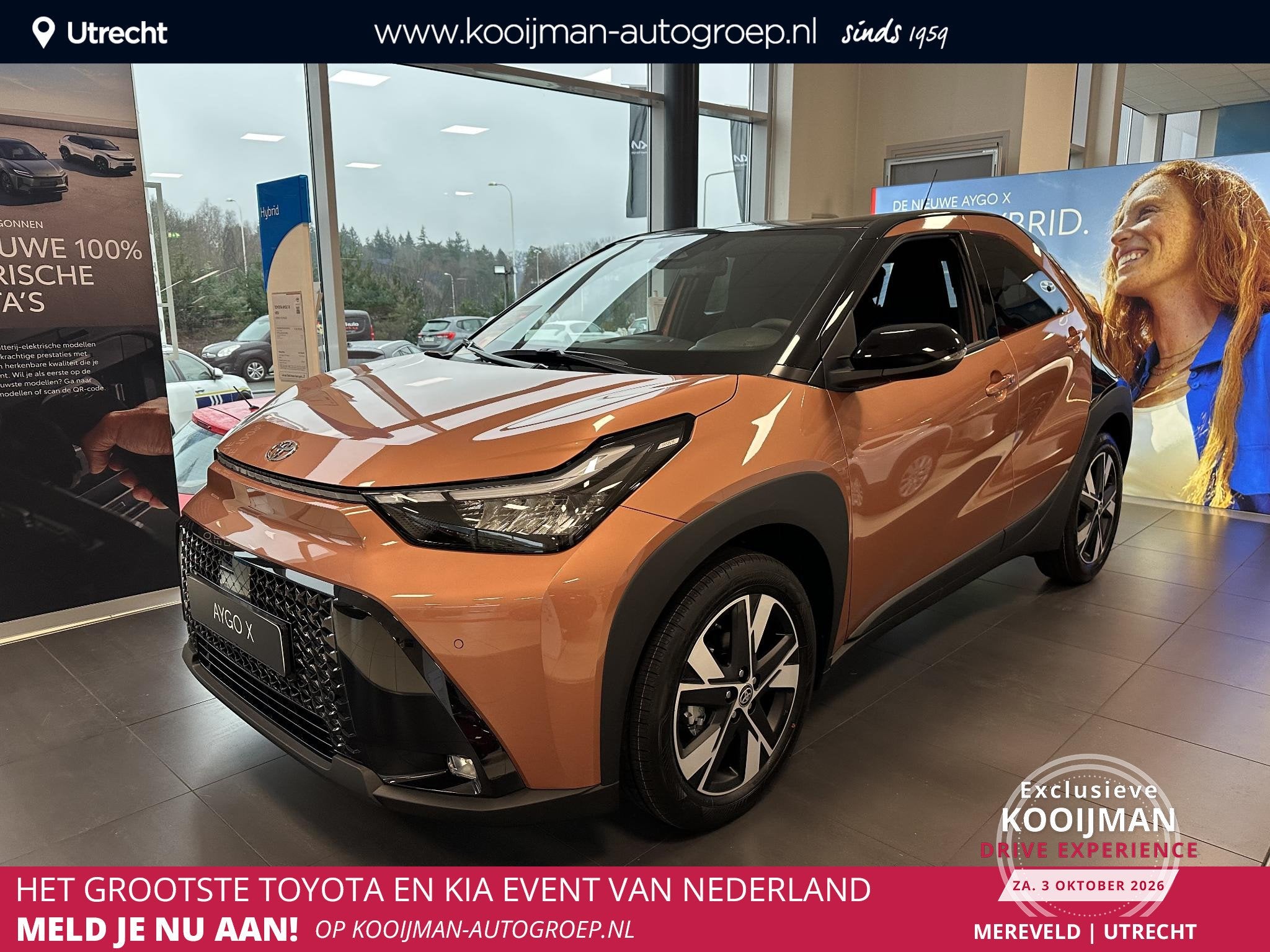 Toyota Aygo X Hybrid 115 pulse € 1500 inruilpremie, Snel l, Auto's, Dealer onderhouden, Stof, Gebruikt, Euro 6