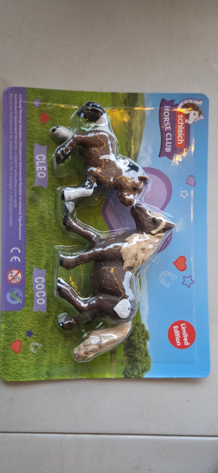 Schleich Horse Club Limited Edition Set Cleo & Coco, Ophalen of Verzenden, Paard, Beeldje of Figuurtje