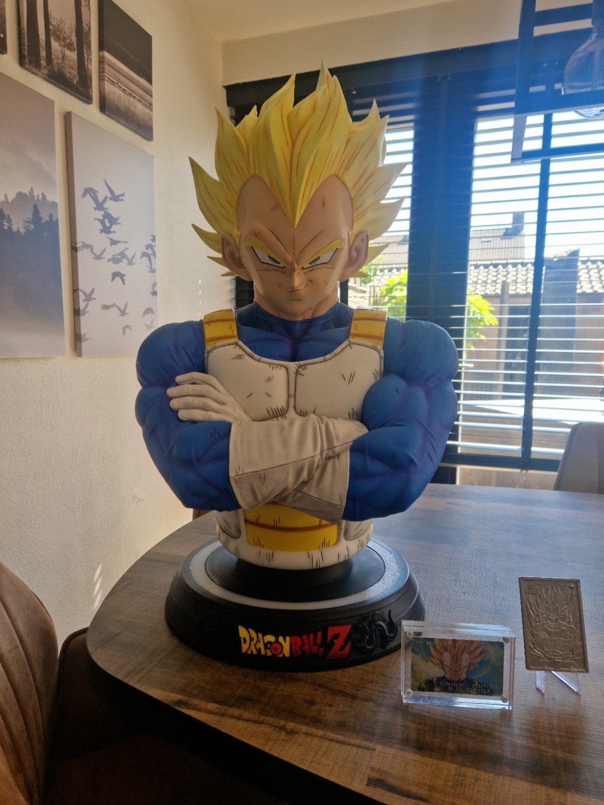 Kd Collectibles Super saiyan Vegeta bust 1/1, Ophalen, Zo goed als nieuw