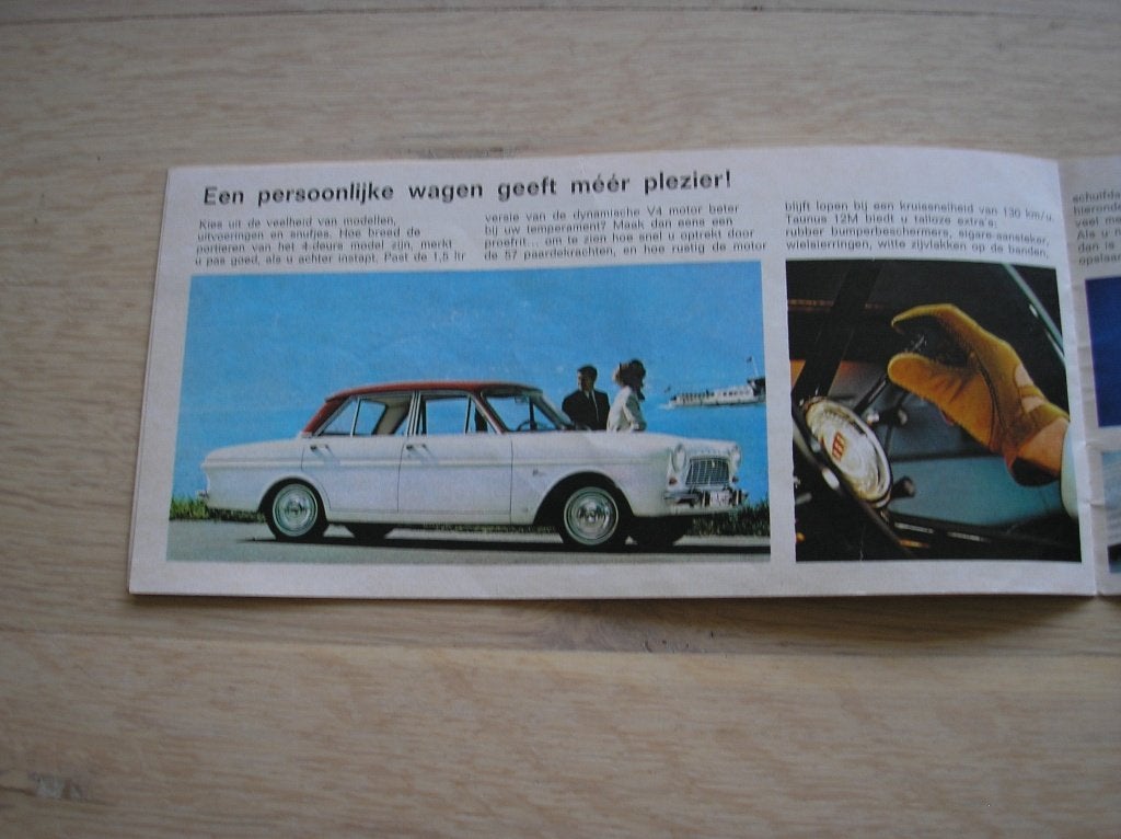 Ford 12M. Welke wagen biedt u meer in de 1200cc klasse? 1965, Ophalen of Verzenden, Gelezen, Ford