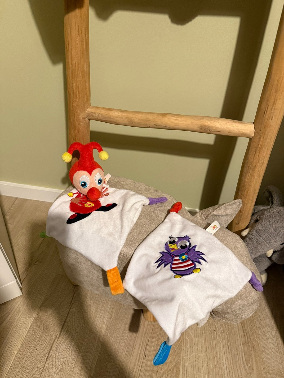 Jokie en Jet Efteling knuffeldoekjes, Ophalen of Verzenden, Zo goed als nieuw, Efteling, Klein (minder dan 20 cm)