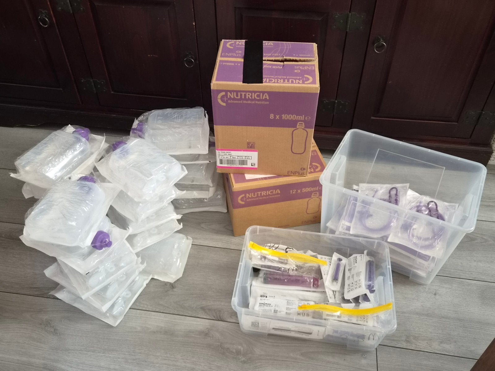 sondevoeding incl accessoires, Ophalen