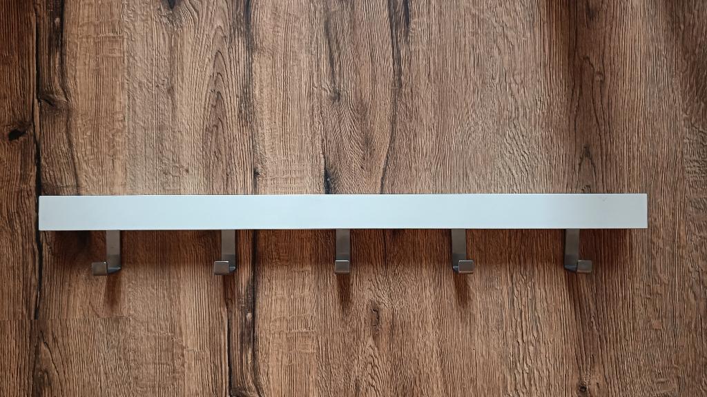 Ikea tjusig kapstok wit, Ophalen, Hout, Wandkapstok, Minder dan 100 cm
