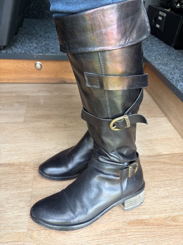 Laarzen, Hoge laarzen, Scapa, Zwart, Nieuw