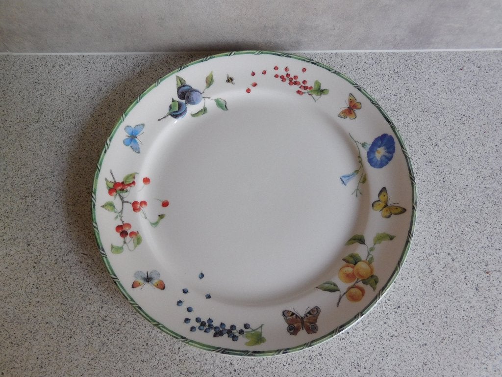 Bord Fruit & Flowers Janneke Brinkman - 25 cm, Overige merken, Keramiek, Landelijk/Boerenbont, Ophalen of Verzenden