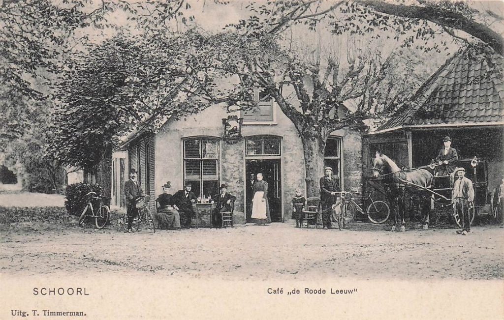 702-499-015 Schoorl Cafe De Roode Leeuw, Verzamelen, Ophalen of Verzenden, Voor 1920, Noord-Holland