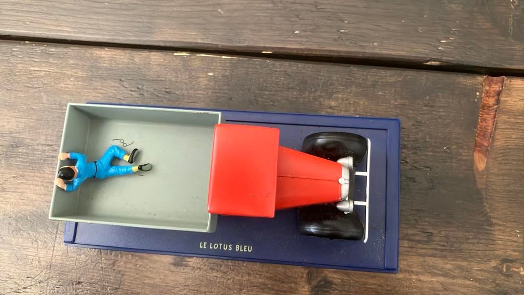 Kuifje auto: De blauwe Lotus, Verzamelen, Ophalen of Verzenden, Kuifje, Zo goed als nieuw, Beeldje of Figuurtje