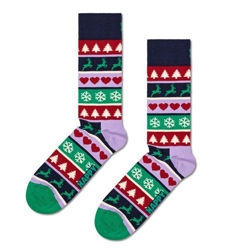 Happy Socks - Christmas Stripe Sock maat 41-46, Overige kleuren, Ophalen of Verzenden, Happy Socks, Nieuw