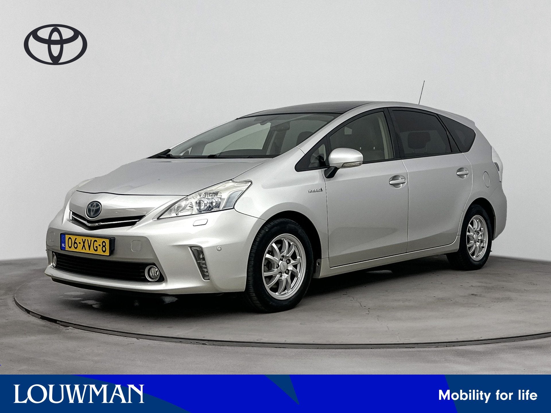 Toyota Prius Wagon 1.8 Dynamic Business | 7P | Pano | Parkee, Auto's, Gebruikt, 4 cilinders, Origineel Nederlands, Grijs