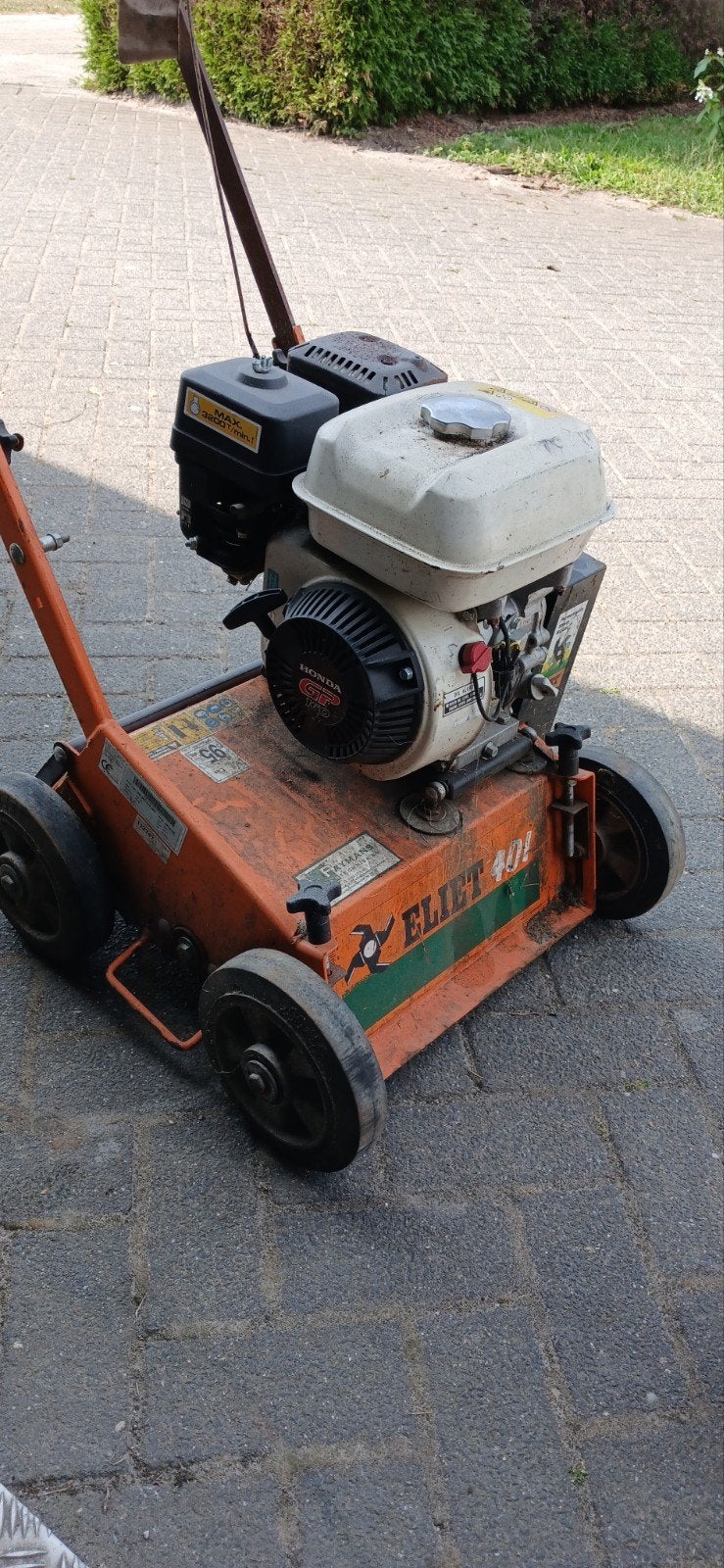 eliet verticuteer machine Honda moter, Ophalen of Verzenden, Gebruikt, Benzine