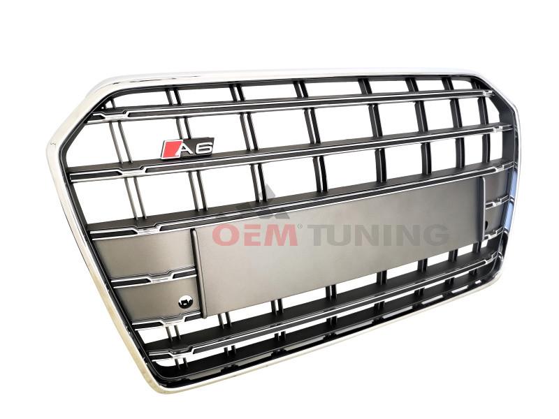 A6 S6 S Line Grille platinum grey | 2014-2018 | clean versie, Ophalen of Verzenden