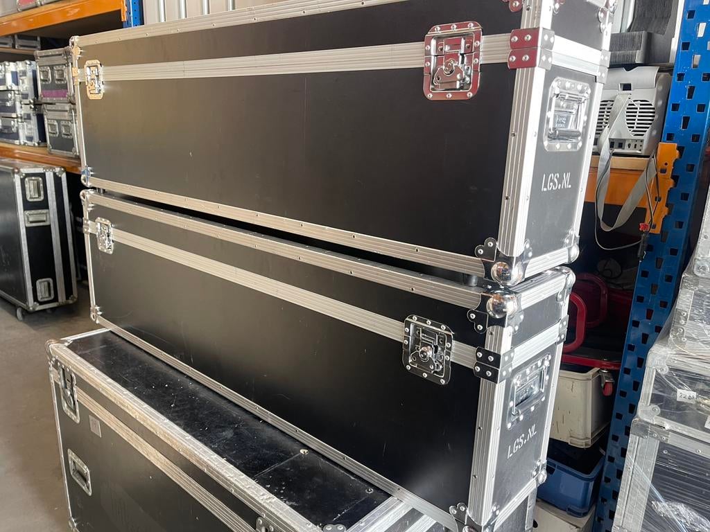 FLIGHTCASE 151x24cm.33+10cm hoog Klapdeksel Ledparren Enz., Ophalen, Zo goed als nieuw, Overige instrumenten, Flightcase