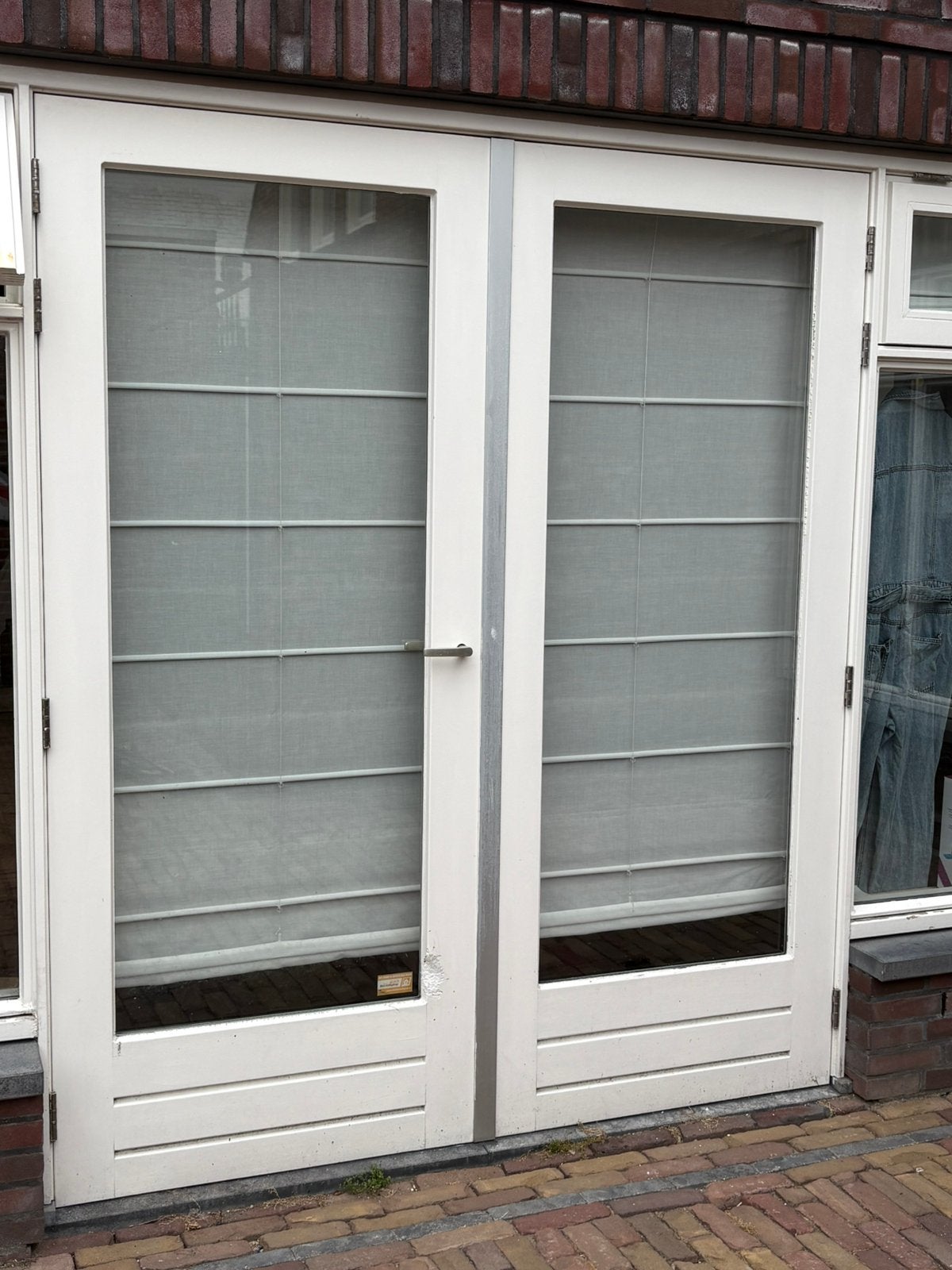 Hardhouten tuindeuren 90x2,10, Deurkozijn, Zo goed als nieuw, 150 tot 225 cm, Hout
