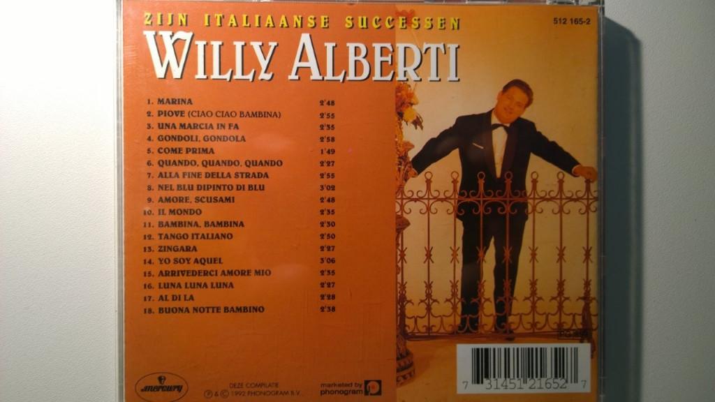 Willy Alberti - Zijn Italiaanse Successen, Cd's en Dvd's, Ophalen of Verzenden, Zo goed als nieuw