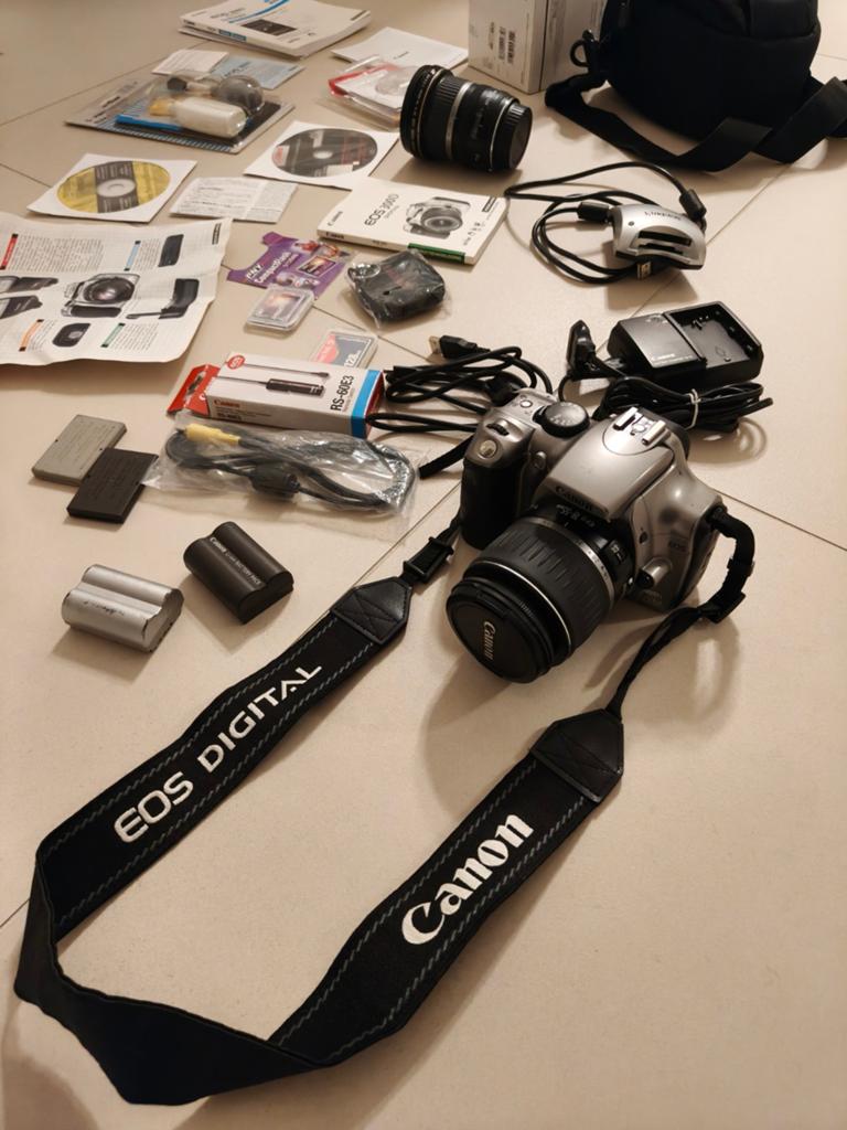 Canon EOS 300D Complete Set 18-55 mm + 10-22 mm Accessoires, Audio, Tv en Foto, Fotocamera's Digitaal, Ophalen of Verzenden, Zo goed als nieuw