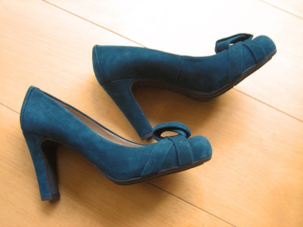 Nieuwe chique elegante petrol suede pumps UNISA 37 snazzeys, Pumps, Nieuw, Unisa, Verzenden