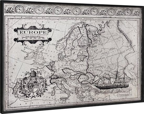 groot schilderij!!op aluminiumblad!! kaart van Europa, Ophalen, HT Trade Service GmbH & Co. KG, Eversburger Strasse 32 , 49090 Osnabrück, Duitsland