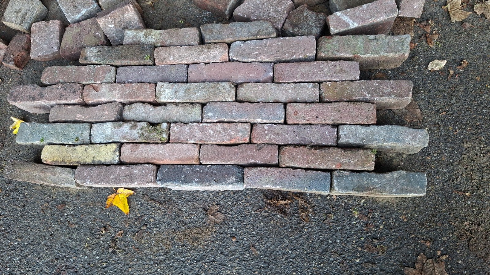 oude gebakken waaltjes ruim 80m2, Ophalen, Gebruikt, Keramiek, Klinkers