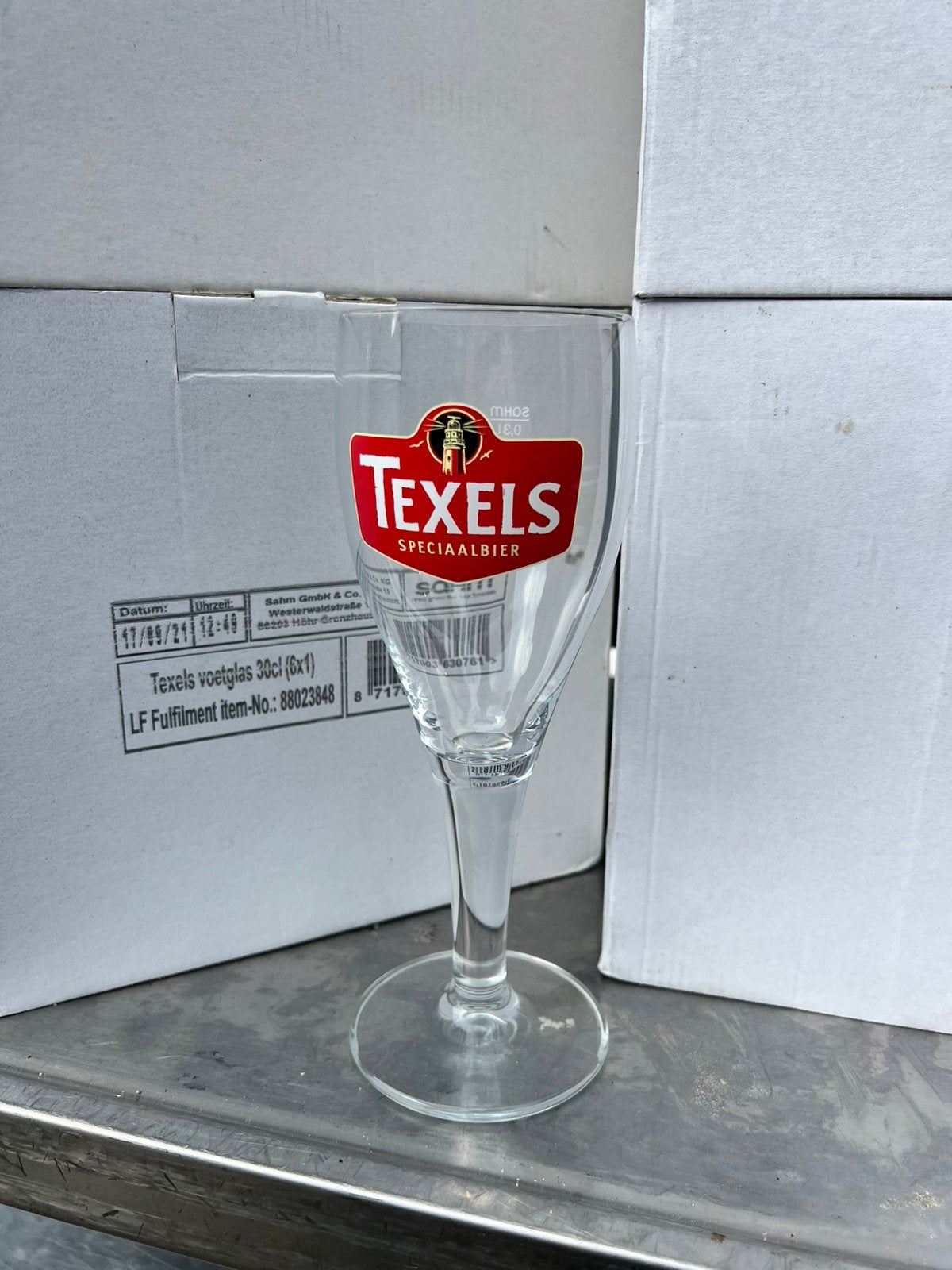 Texels Voetglas 30 cl, Ophalen of Verzenden, Nieuw, Glas of Glazen, Overige merken