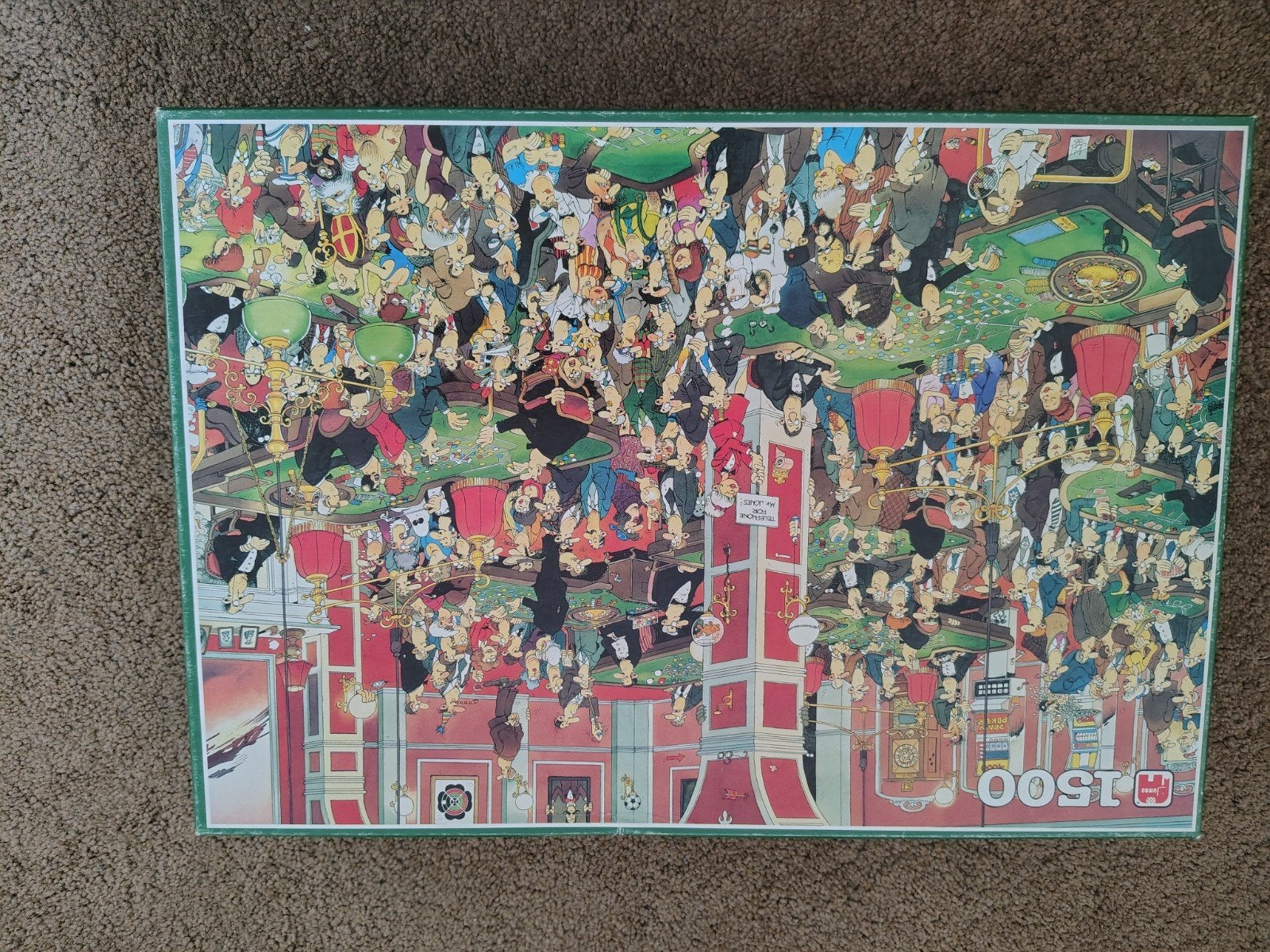 Jan van Haasteren Crazy Casino 1500 stukjes legpuzzel, Hobby en Vrije tijd, Ophalen, 500 t/m 1500 stukjes, Zo goed als nieuw, Legpuzzel
