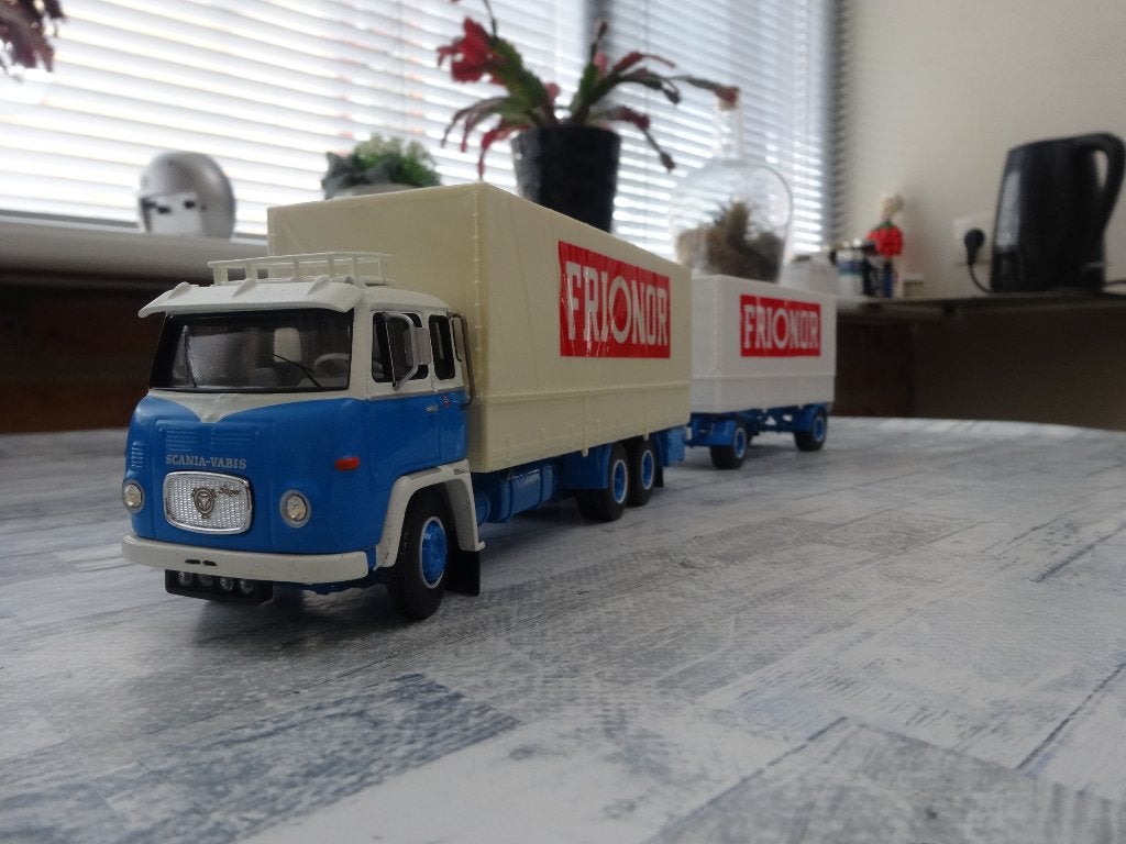 Tekno LB 76 scania Frionor, Hobby en Vrije tijd, Modelauto's | 1:50, Ophalen of Verzenden, Nieuw, Bus of Vrachtwagen, Tekno