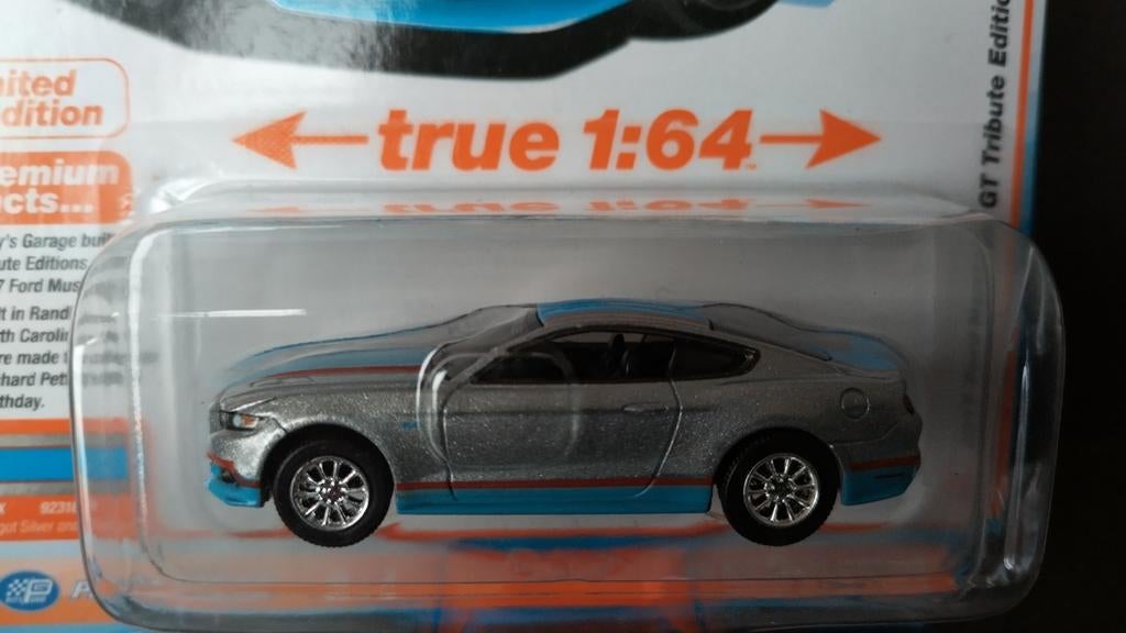 Ford Mustang GT tribute edition Silver 1:64 Autoworld Pol, Auto, ., Nieuw, .