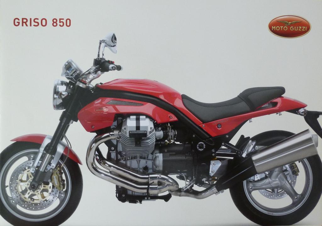 Folder MOTO GUZZI Griso 850 2006, Motoren, Handleidingen en Instructieboekjes, Ophalen of Verzenden, Moto Guzzi