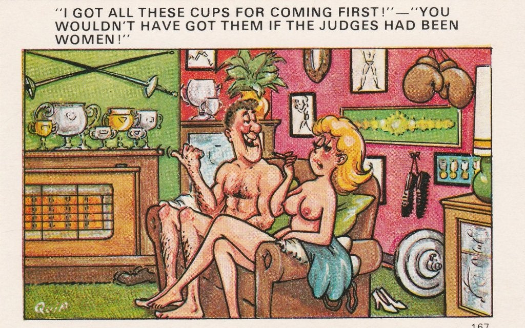 Ansichtaart, Engelse humor,  cups  (351), Verzenden, 1980 tot heden, Overige thema's