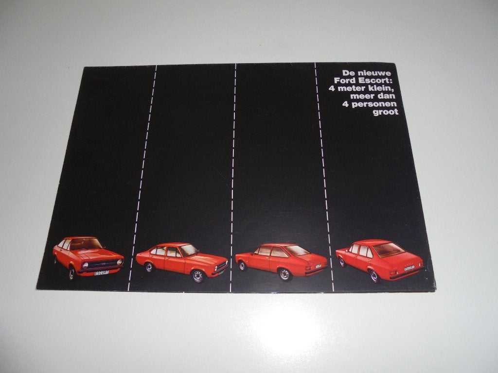 brochure Ford Escort  1975, Ophalen of Verzenden, Zo goed als nieuw, Ford