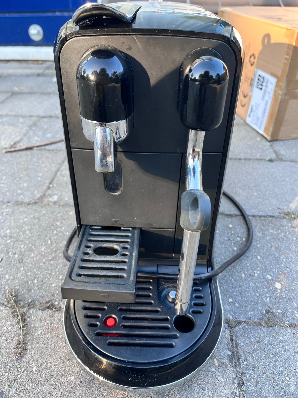 Nespresso Sage SNE500 BKS/B - Koffiemachine, Ophalen, Gebruikt, Espresso apparaat, 1 kopje