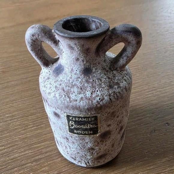 Vintage Keramiek Boonstra Roden Vaasje, Antiek en Kunst, Ophalen of Verzenden