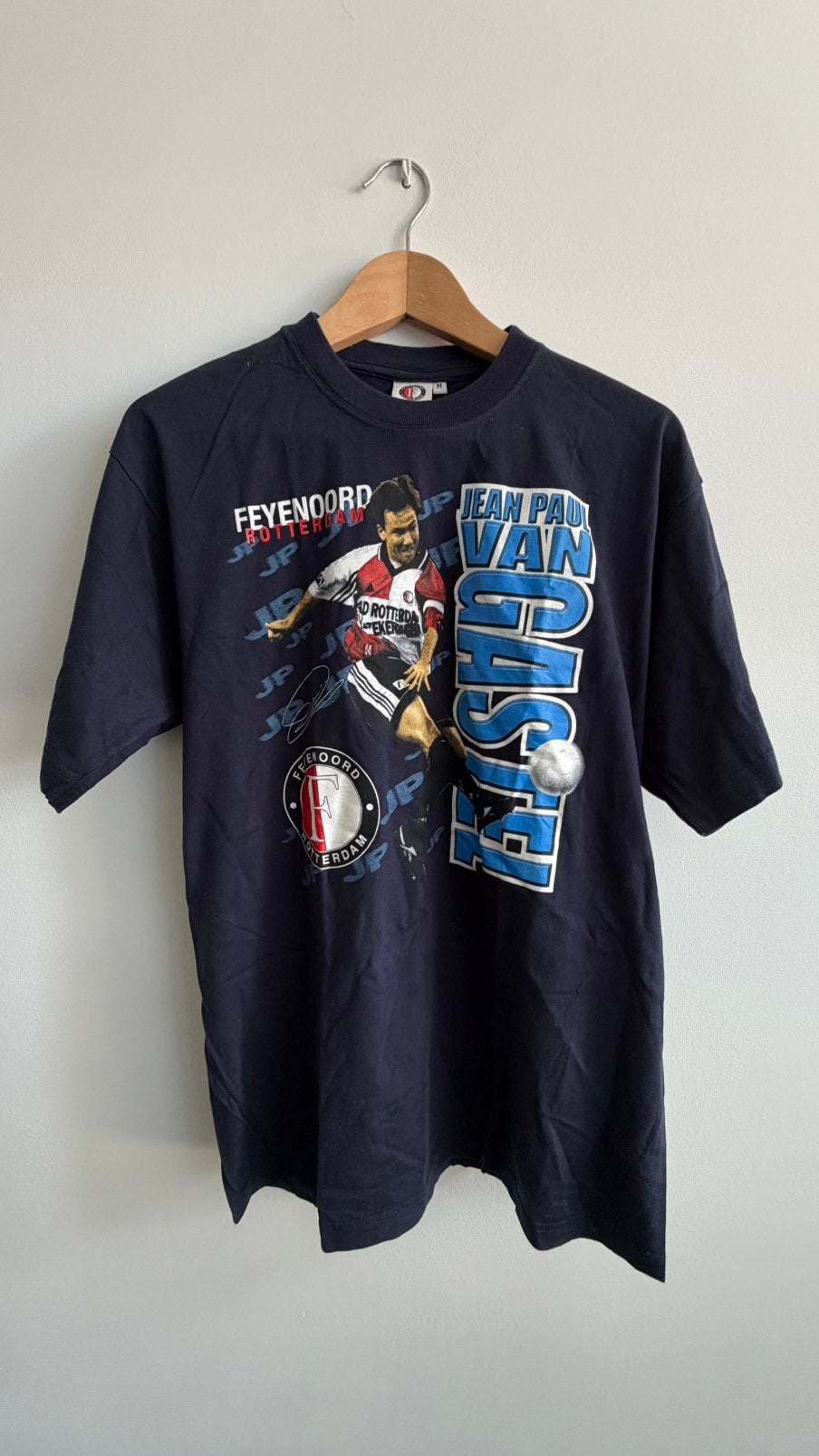 Origineel Vintage Feyenoord Jean-Paul van Gastel T-shirt – M, Ophalen of Verzenden, Zo goed als nieuw, Feyenoord, Shirt
