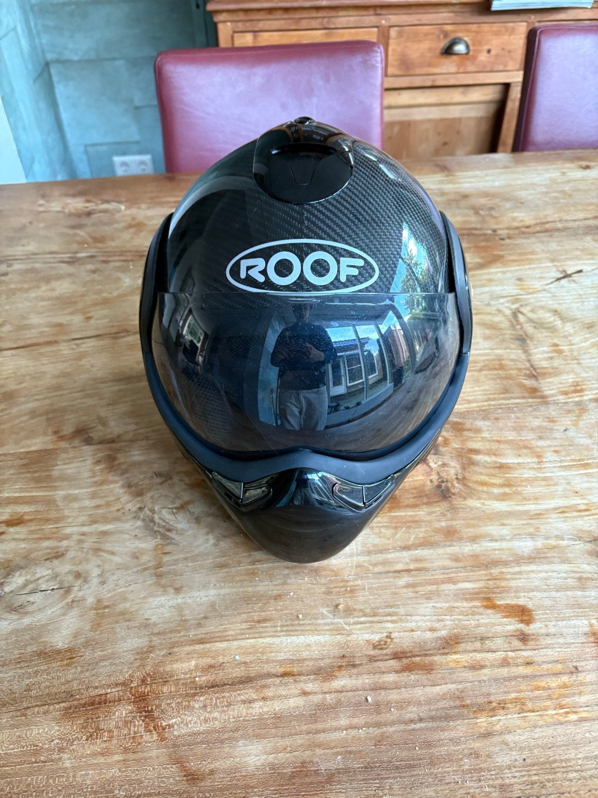 Roof Boxer RO9 Carbon helm - Zo goed als nieuw!, M, Systeemhelm, Heren, Tweedehands