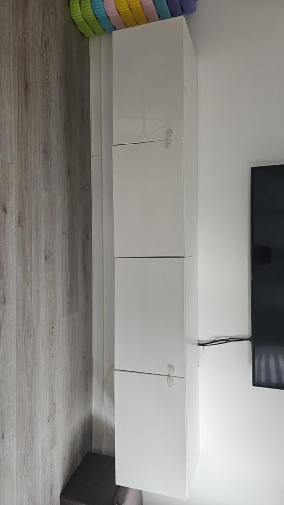 Tv meubel wit, Gebruikt, Ophalen of Verzenden, 200 cm of meer, Minder dan 100 cm