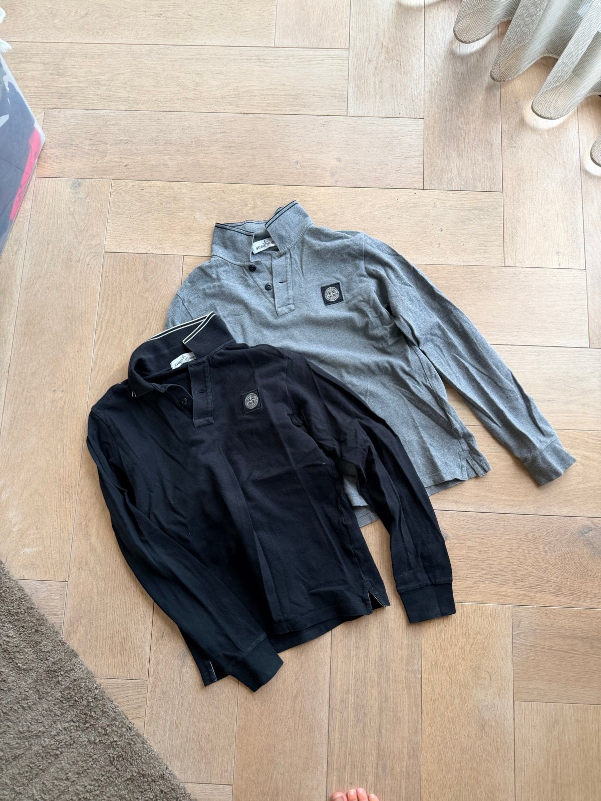 2 originele Stone Island kinderpolo's - Maat 152, Ophalen of Verzenden, Gebruikt, Jongen, Shirt of Longsleeve