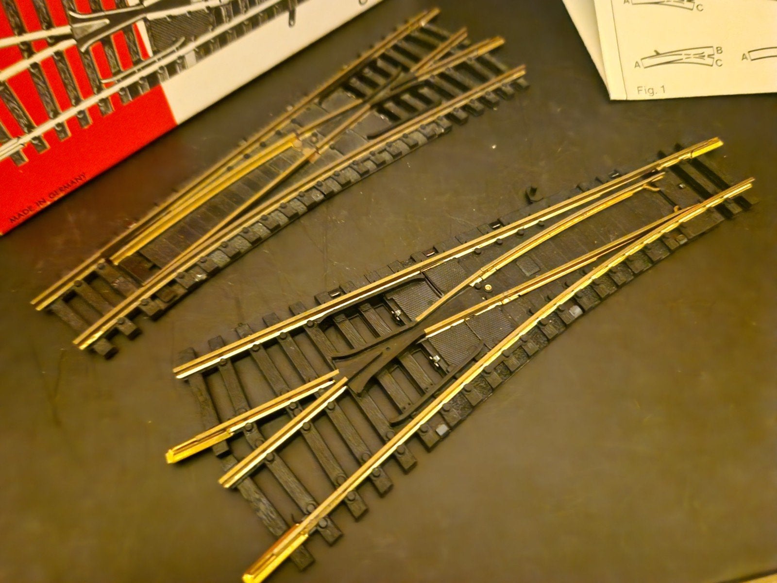 Fleischmann HO Handwissels 6044 - Zo goed als nieuw, Gelijkstroom, Fleischmann, Rails, Ophalen of Verzenden