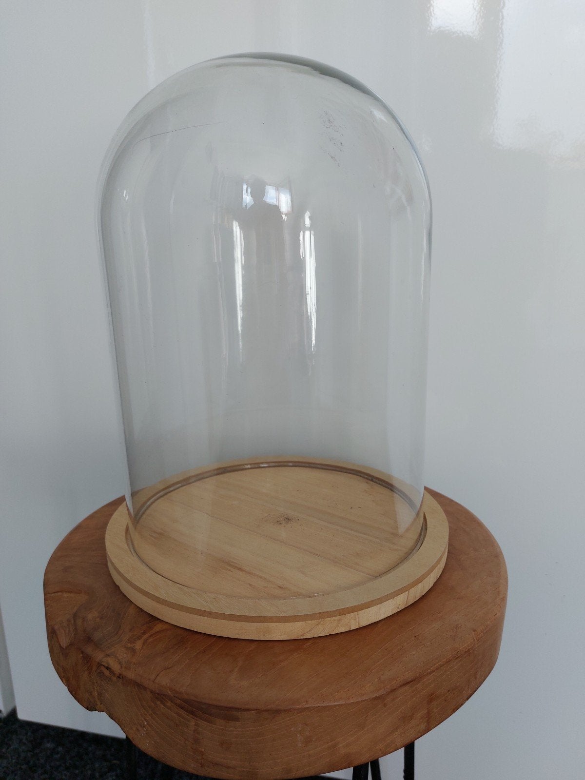 Glazen stolp..30 hoog 20 cm breed, Huis en Inrichting, Woonaccessoires | Stolpen, Ophalen, Zo goed als nieuw