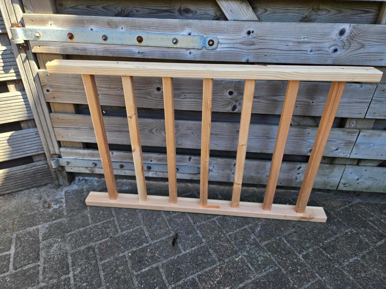 Nieuw houten hekje 70x114 cm voor tuin of decoratie, Ophalen, Nieuw, Hout