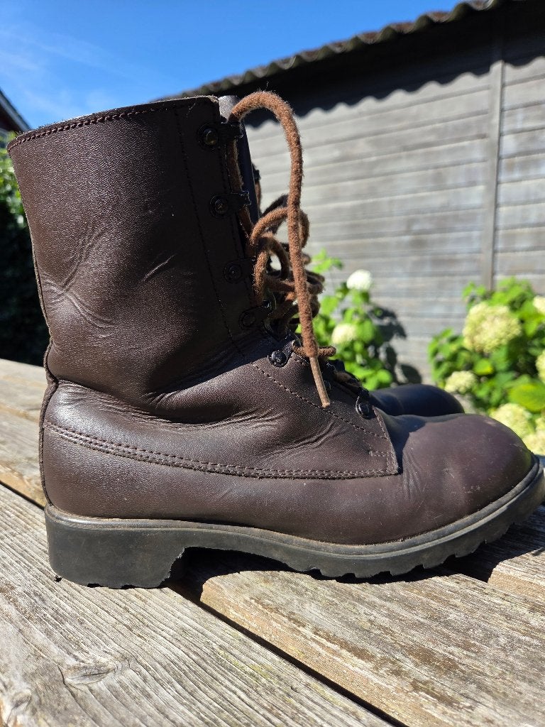 Legerkisten bruin, Ophalen of Verzenden, Landmacht, Nederland, Kleding of Schoenen