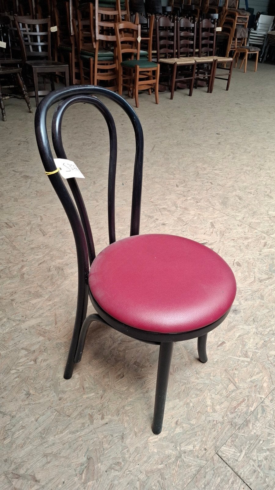 4 cafe thonet boogstoel bistro horeca taveerne frans, Huis en Inrichting, Stoelen, Vijf, Zes of meer stoelen, Hout, Leer, Zwart