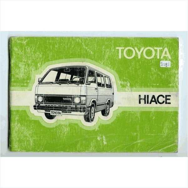 Toyota Hiace Instructieboekje 1983 #4 Nederlands, Ophalen of Verzenden