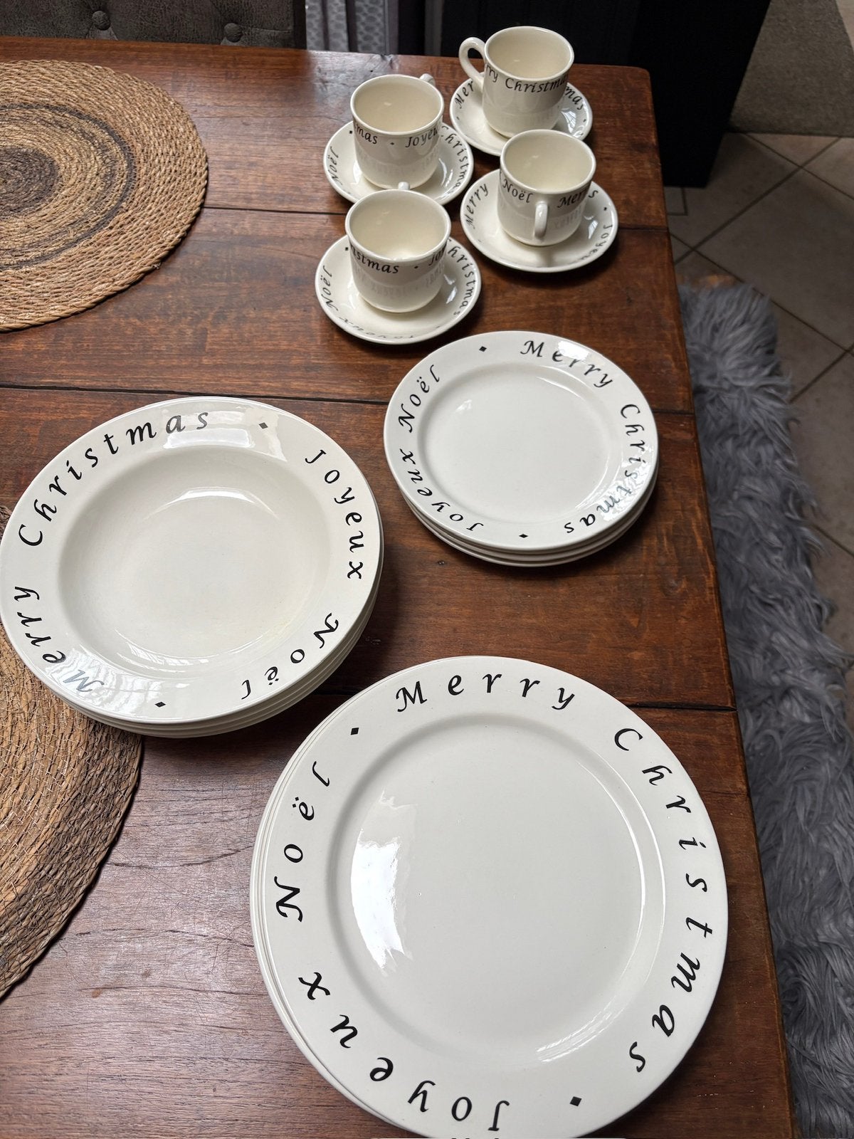 20-delig kerst servies ‘Merry Chrismas ‘, Ophalen of Verzenden