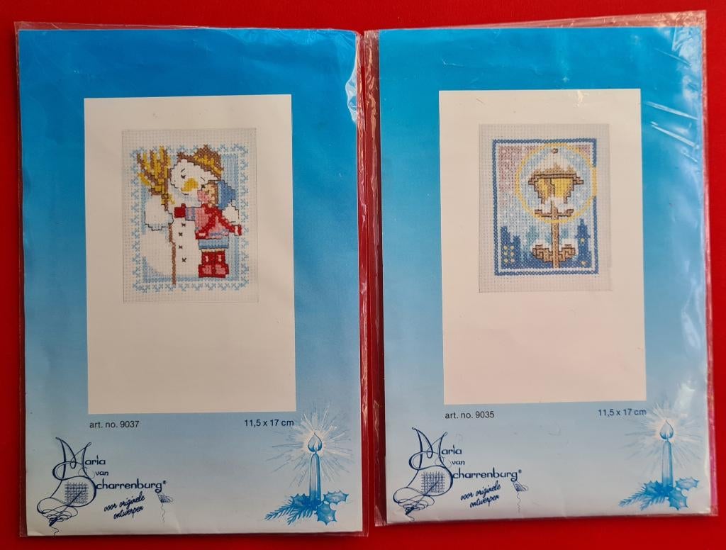 Maria van Scharrenburg 2 Kerst borduurpatronen, Ophalen, Zo goed als nieuw, Handborduren, Patroon