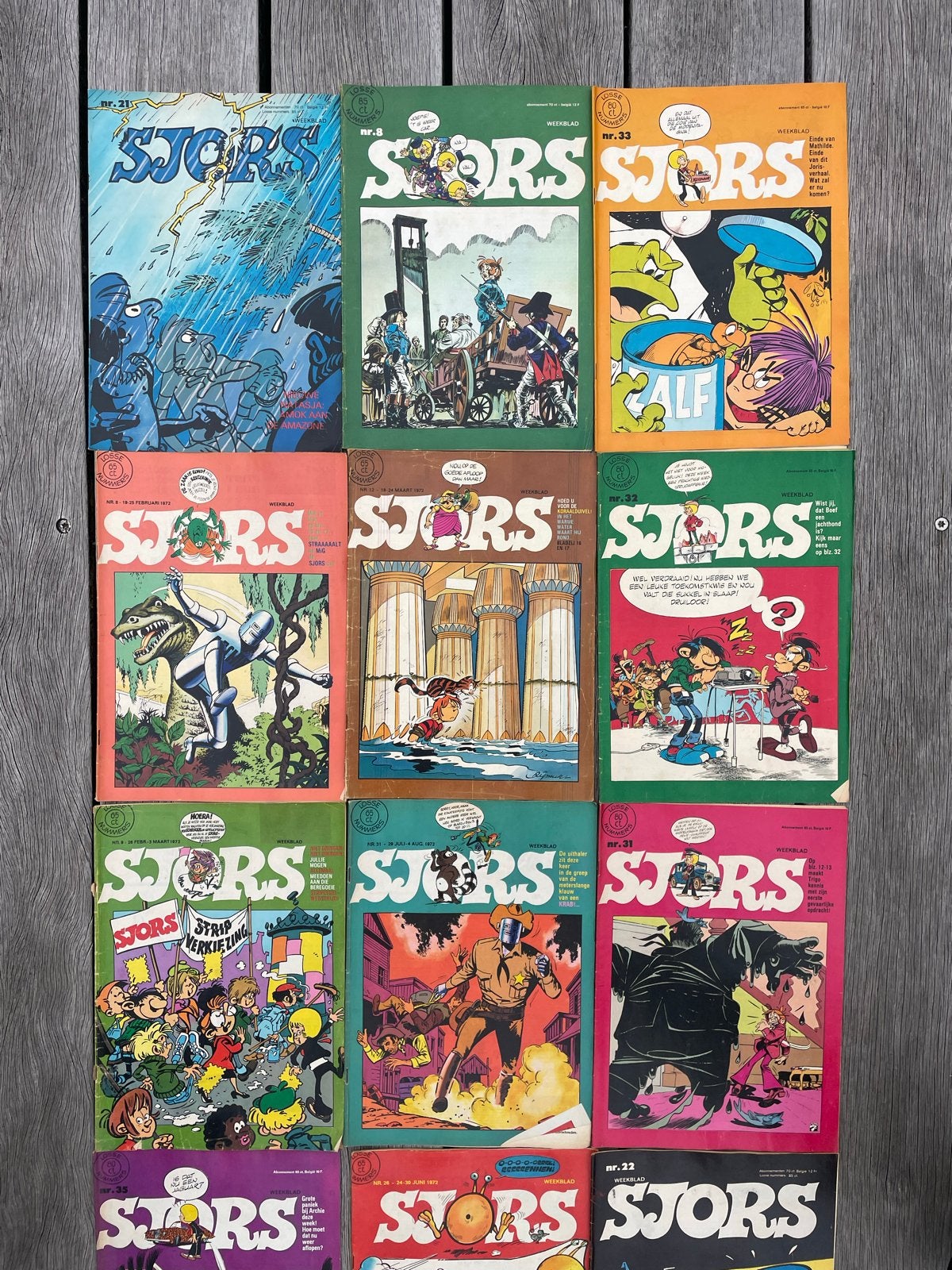 297 Stripboeken uit de jaren '60 en '70: Valiant, Pep, Sjors, Boeken, Meerdere stripboeken, Ophalen, Gelezen