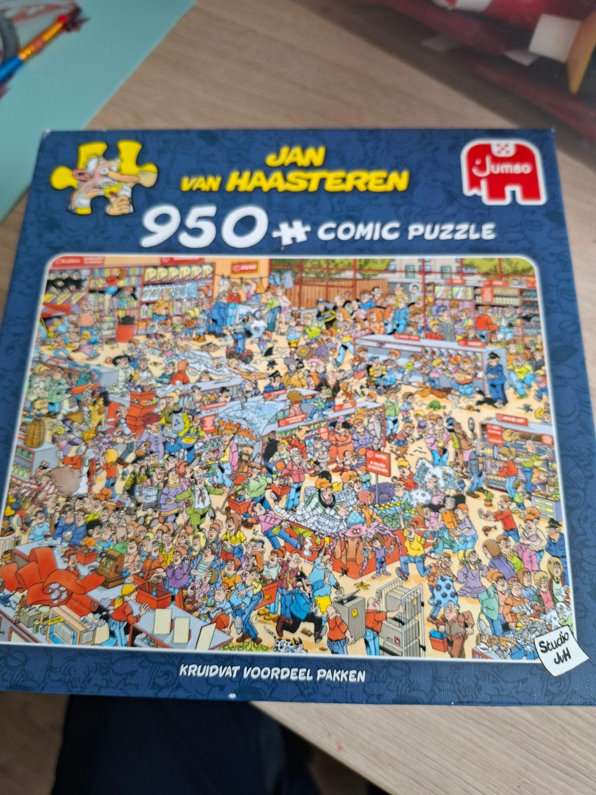 Koopje jan van haasteren puzzel, Hobby en Vrije tijd, Denksport en Puzzels, Ophalen of Verzenden, 500 t/m 1500 stukjes, Zo goed als nieuw